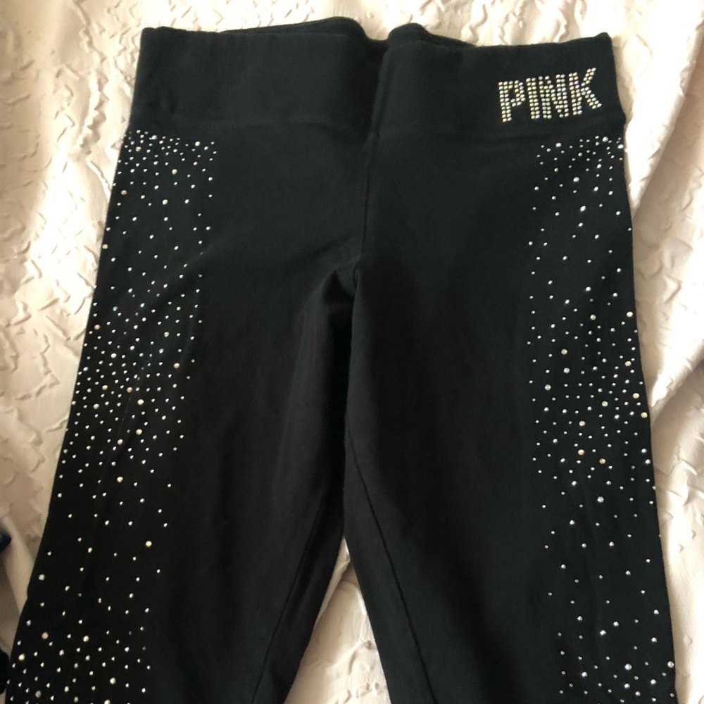 Pink leggings with diamonds 💎 🙌🏼